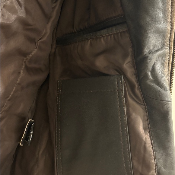 NWT [Real Leather] Motorcycle Biker Brown Diamond Leather Jacket Mens 2XL - Picture 12 of 16